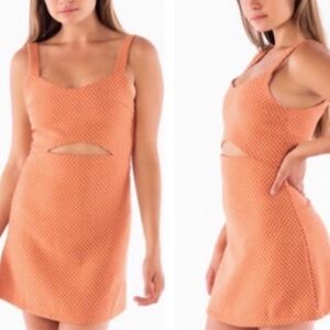 First Monday Polka Dot dress with cutout size Large